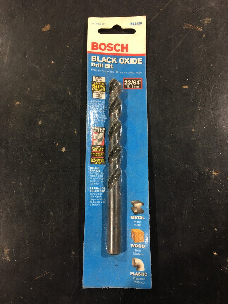 23/64 Black Oxide Drill Bit