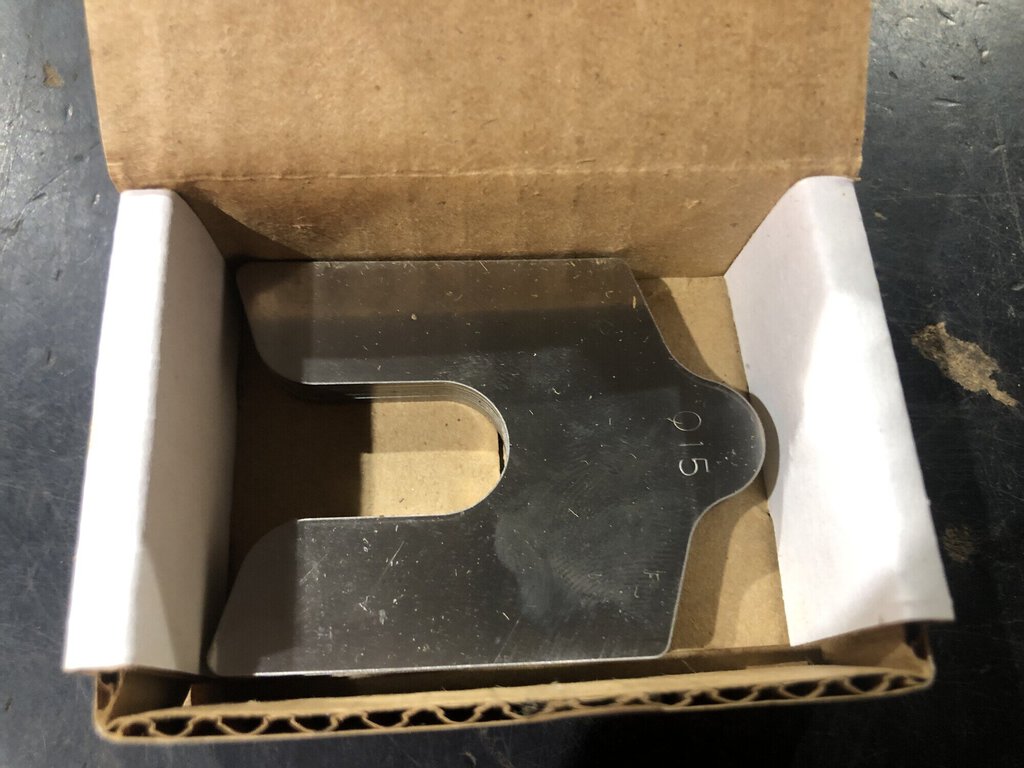 Stainless Steel Slotted Shim with Tab 20-Pack