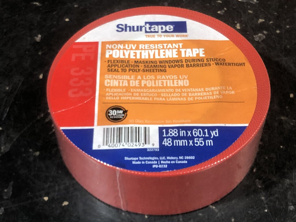 Non-UV Resistant Polyethylene Tape