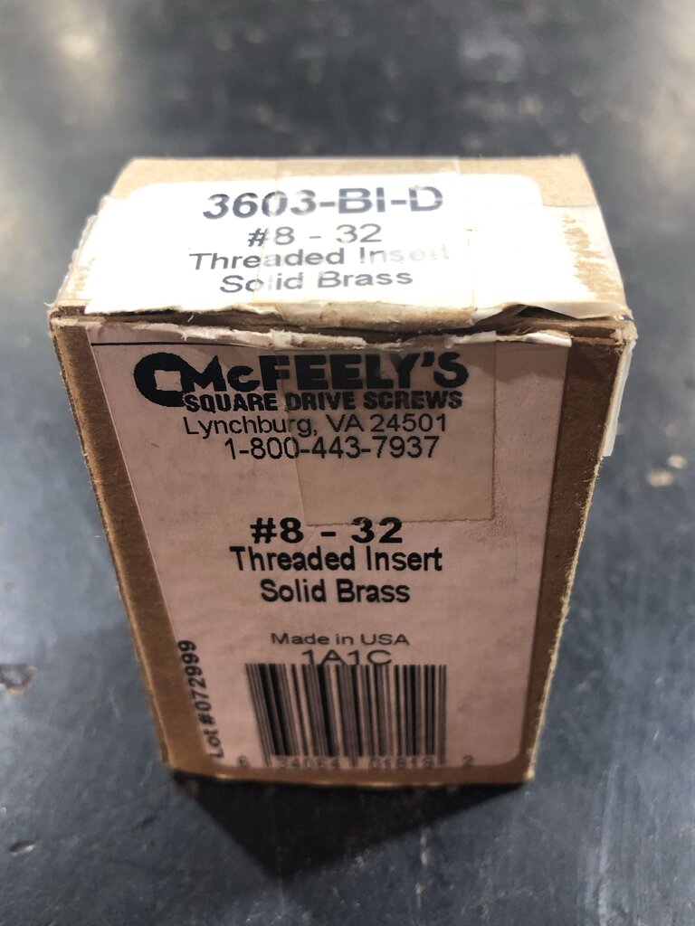 Solid Brass Threaded Inserts