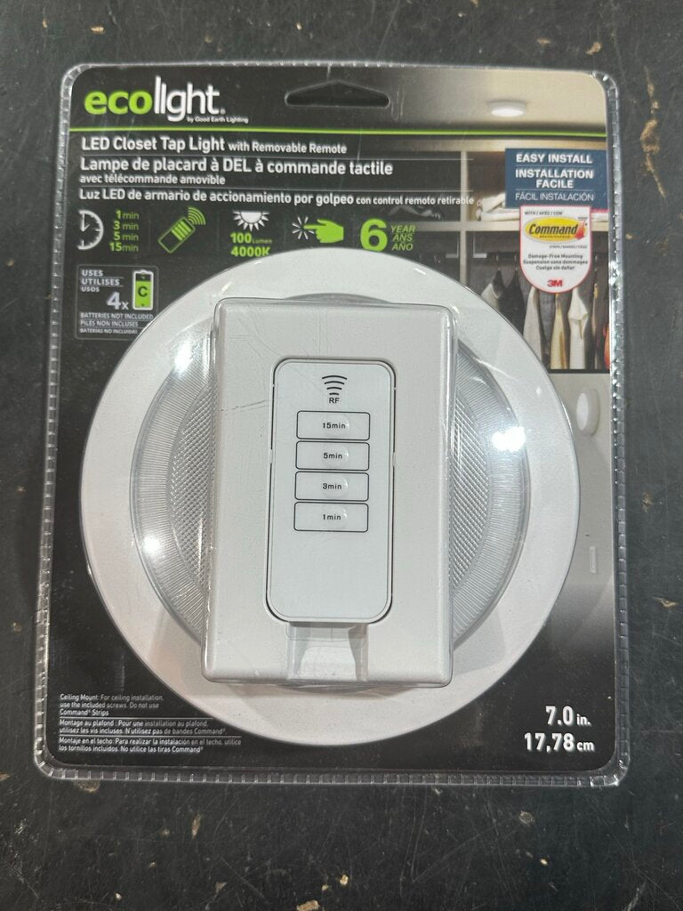 LED Closet Tap Light With Remote