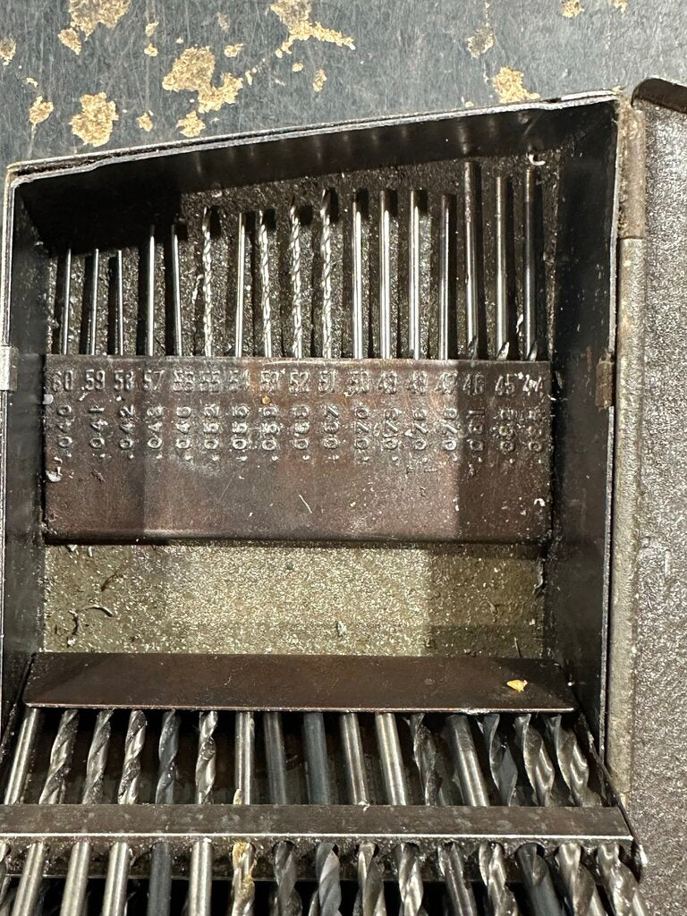 Number Drill Index With Assorted USA Number Drill Bits