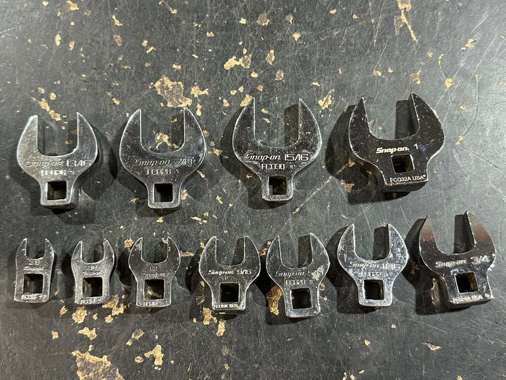 Open-End Crowfoot Wrench Set