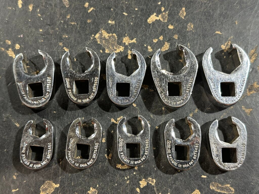 Metric Flank Drive® Flare Nut Crowfoot Wrench Set