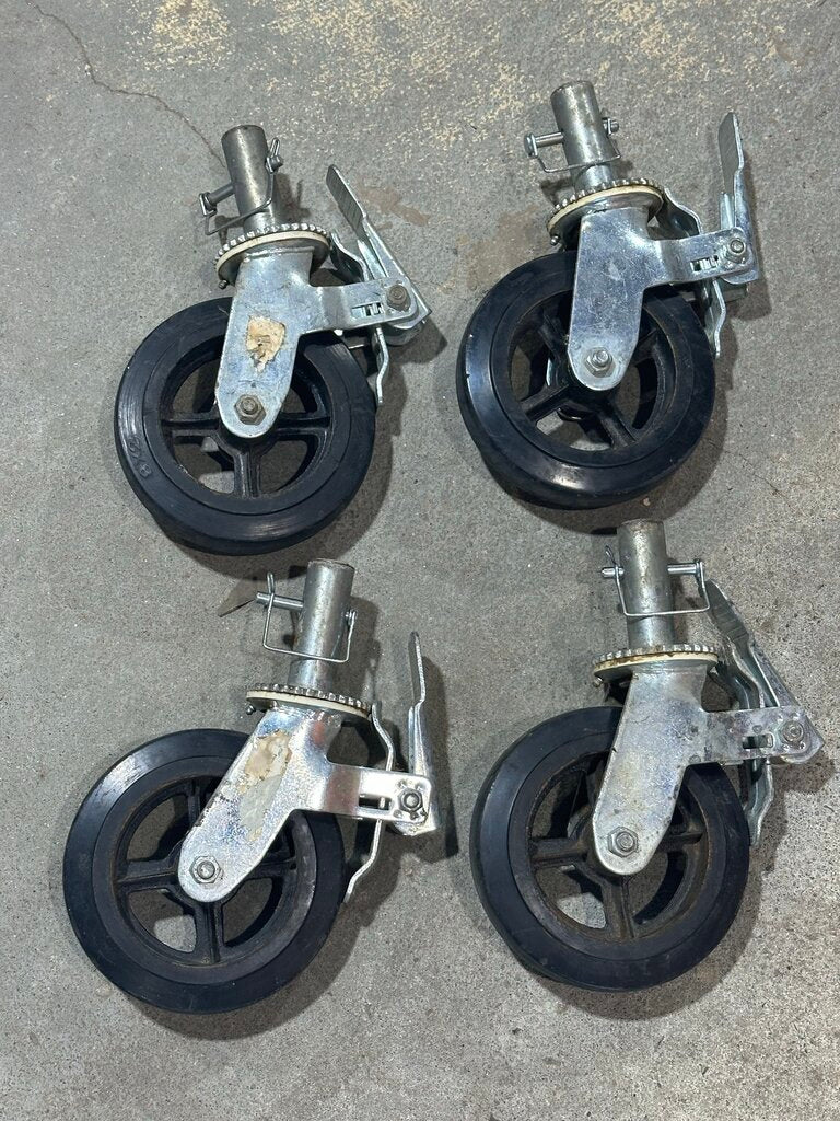Heavy-Duty Scaffold Caster Wheels, 4-Pack