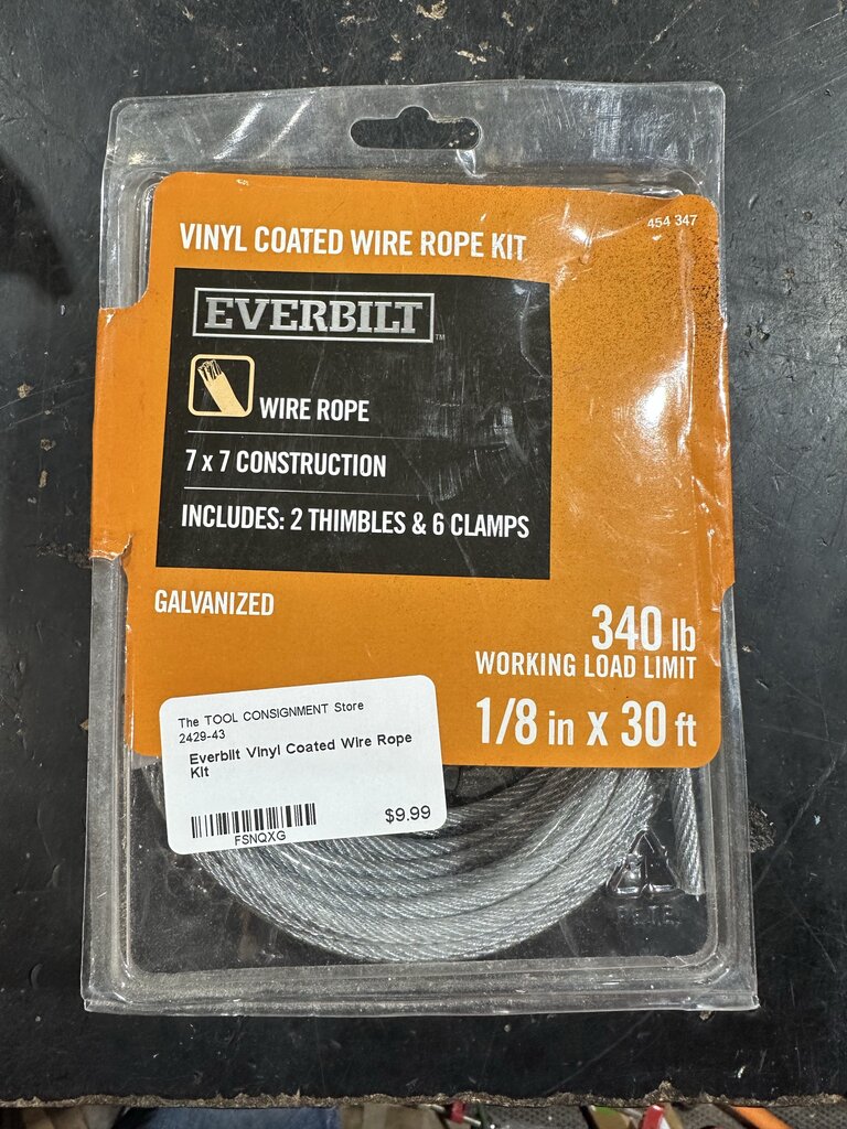 Vinyl Coated Wire Rope Kit