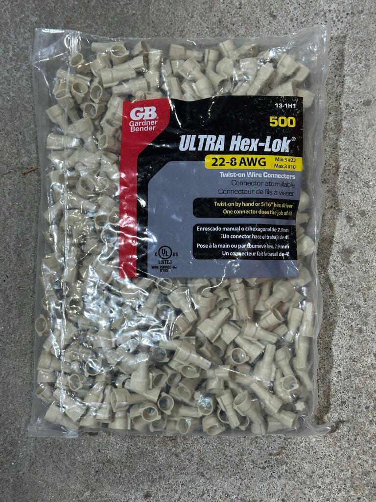 Ultra Hex-Lok Twist-on Wire Connectors