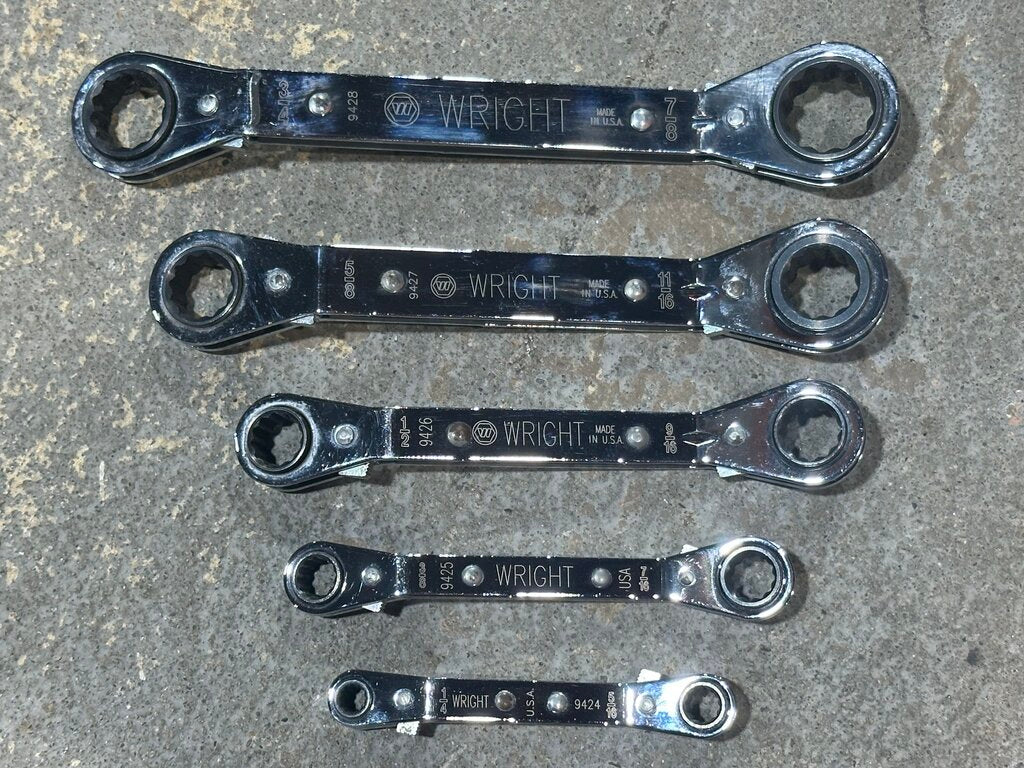 Ratcheting Offset Box Wrench Set