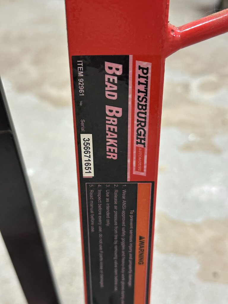 Manual Tire Bead Breaker