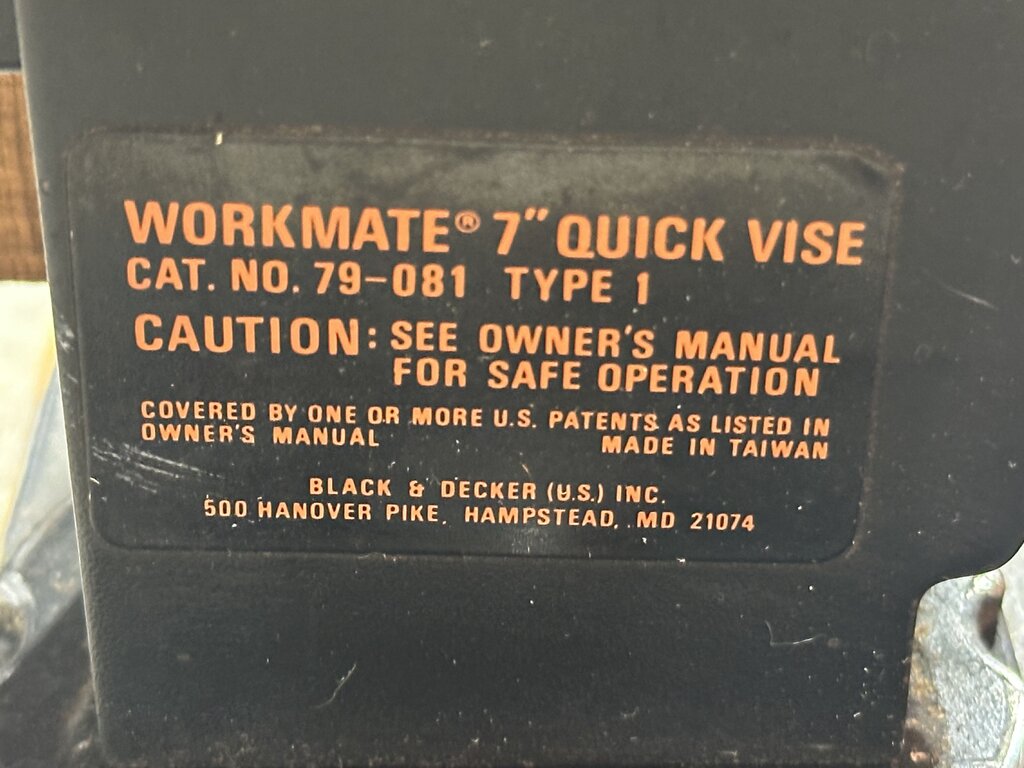 Workmate Quick Vise