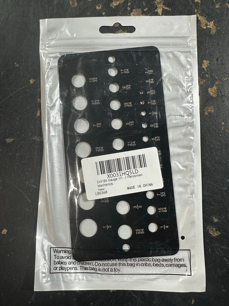 Metal Drill Bit Size Gauge