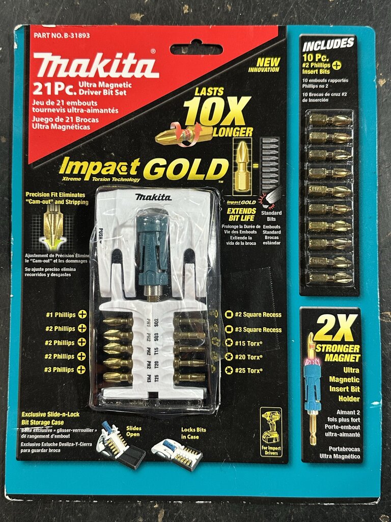 Impact GOLD 21-Piece Ultra Magnetic Driver Bit Set