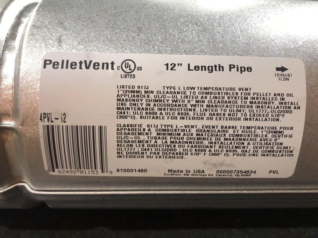 12 in. Length Pipe