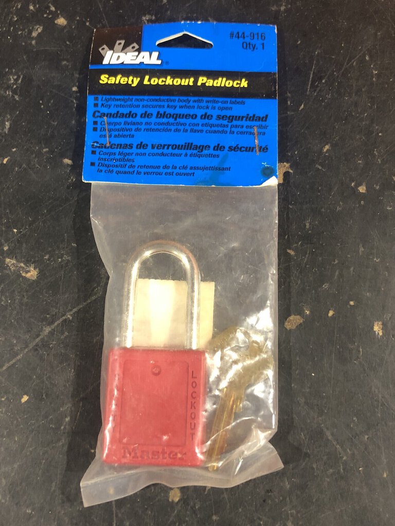 Red Safety Lockout Padlock