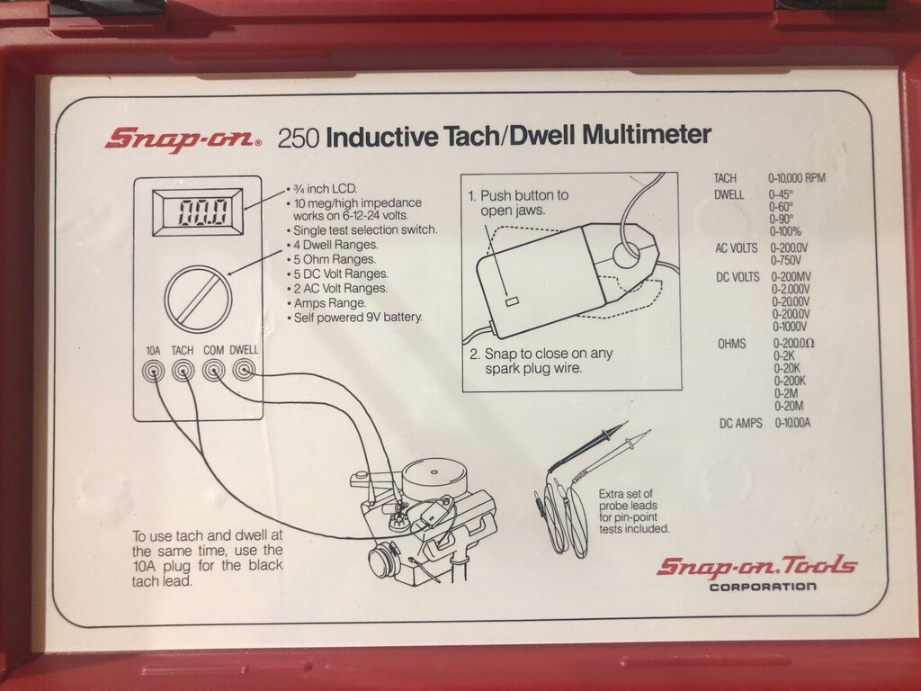 Digital Inductive Tach / Dwell Multimeter