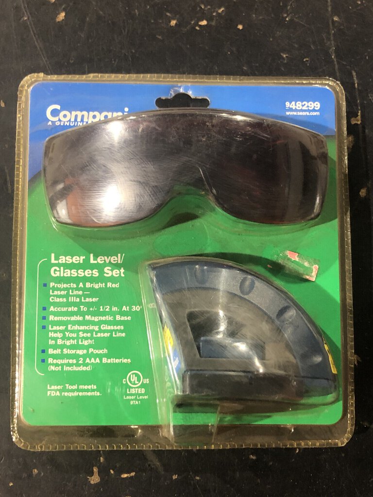 Laser Level & Glasses Set