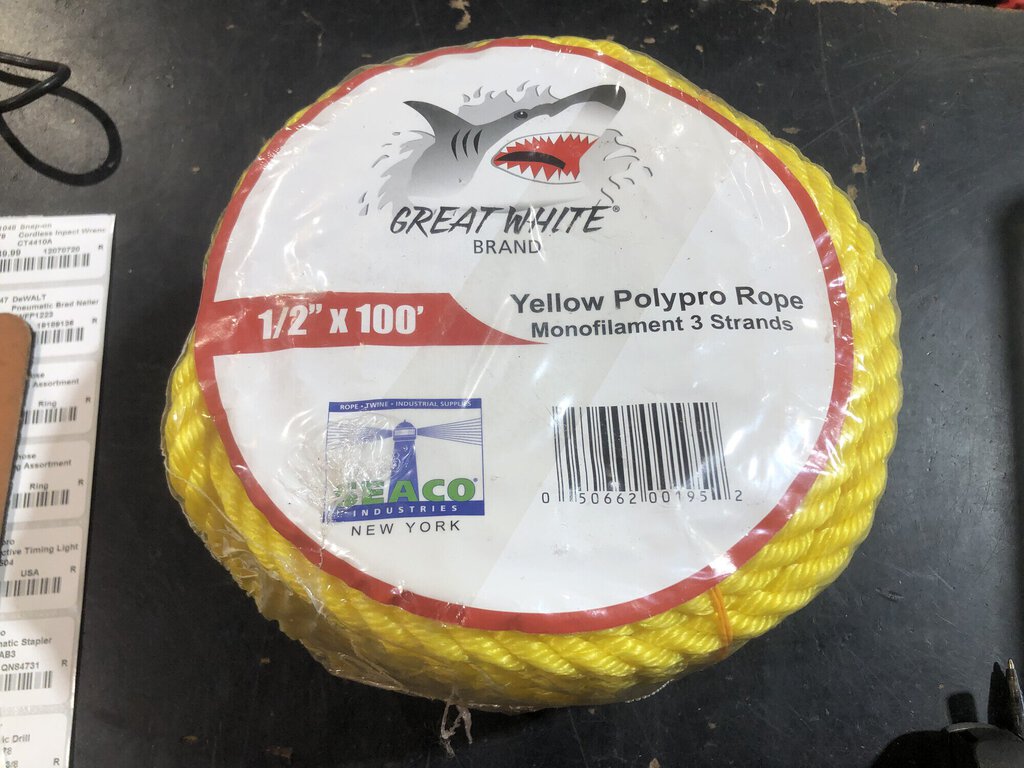 Yellow Polypro Rope