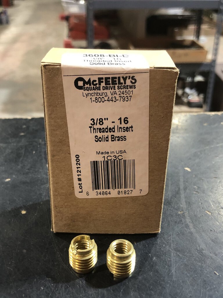 Solid Brass Threaded Inserts