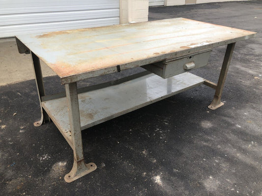 Heavy Duty Steel Shop Table