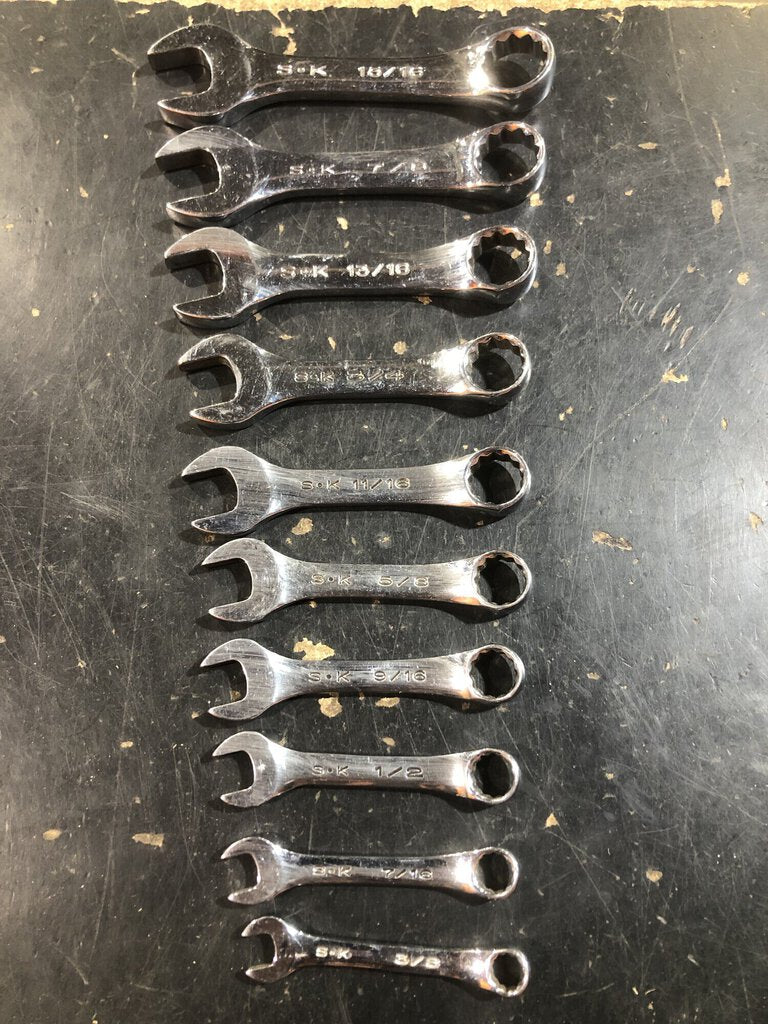 Short Combination Wrench Set