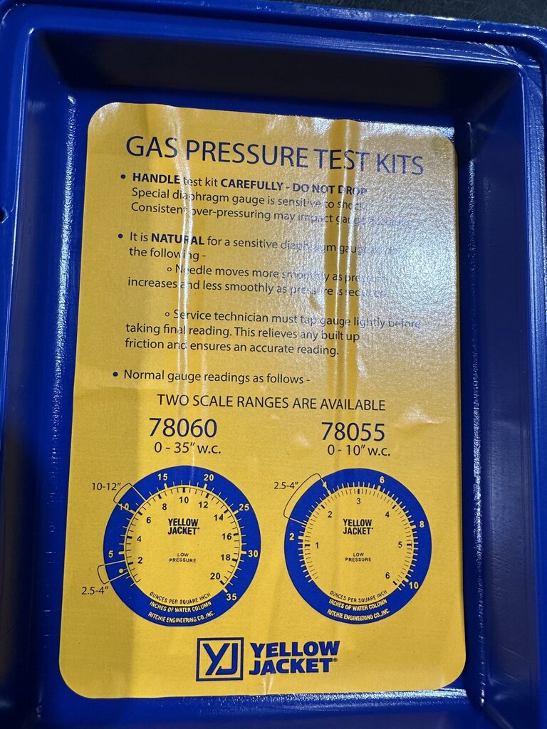 Gas Pressure Test Kit