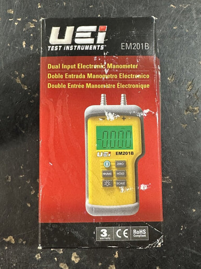 Dual Input Electronic Manometer