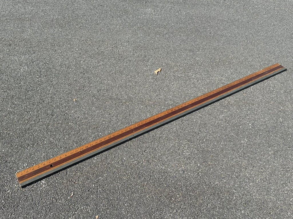 Wood & Steel Straightedge Rule