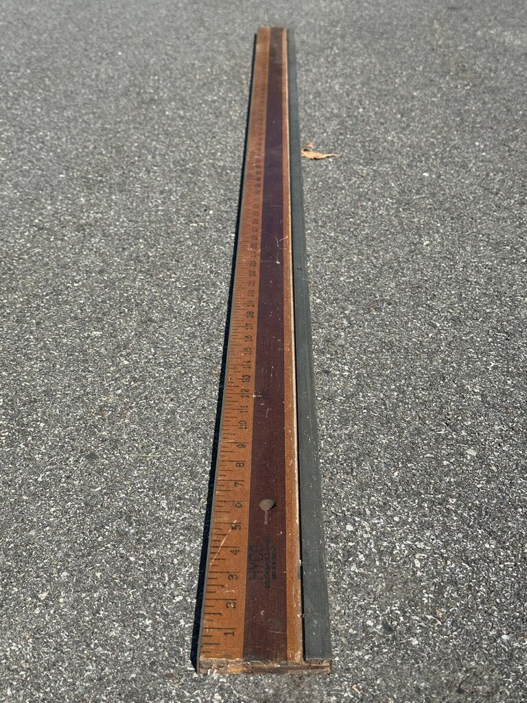 Wood & Steel Straightedge Rule