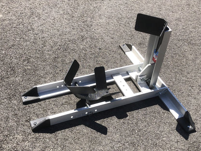 Pit-Stop / Trailer Stop Wheel Chock Stand