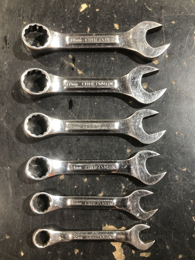 Stubby Combination Wrench Set