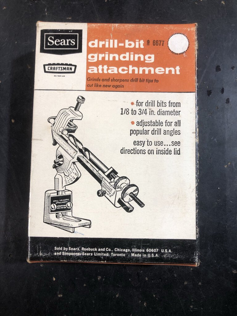 Drill-Bit Grinding Attachment