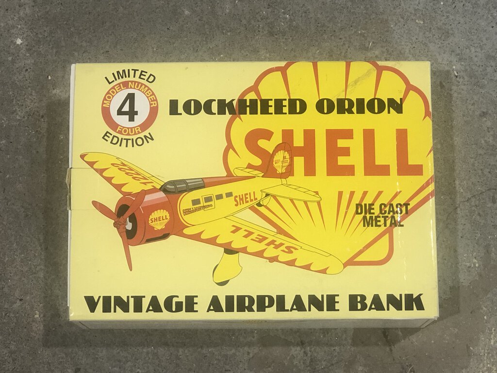 Die-Cast Metal Airplane Bank