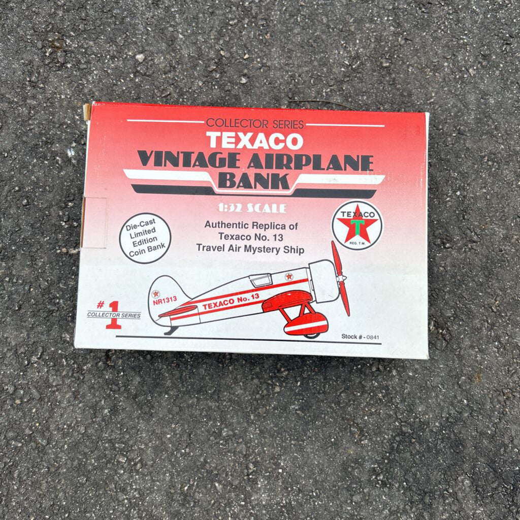 Texaco Vintage Airplane Bank