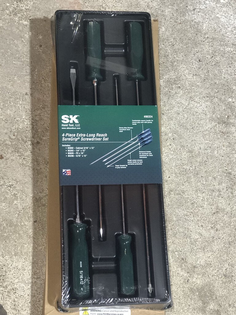 Extra Long Reach Screwdriver Set