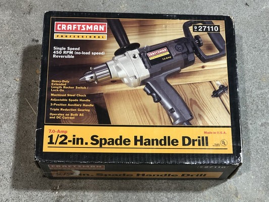 Corded Spade Handle Drill