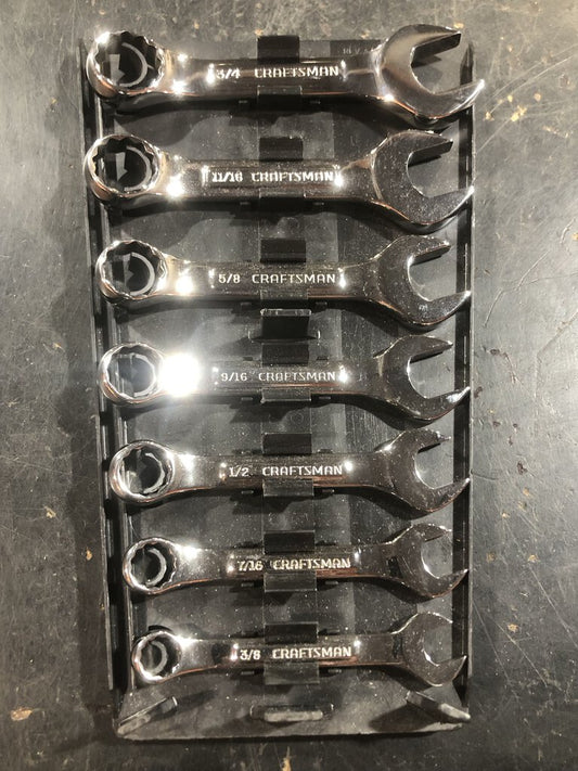 Stubby Combination Wrench Set