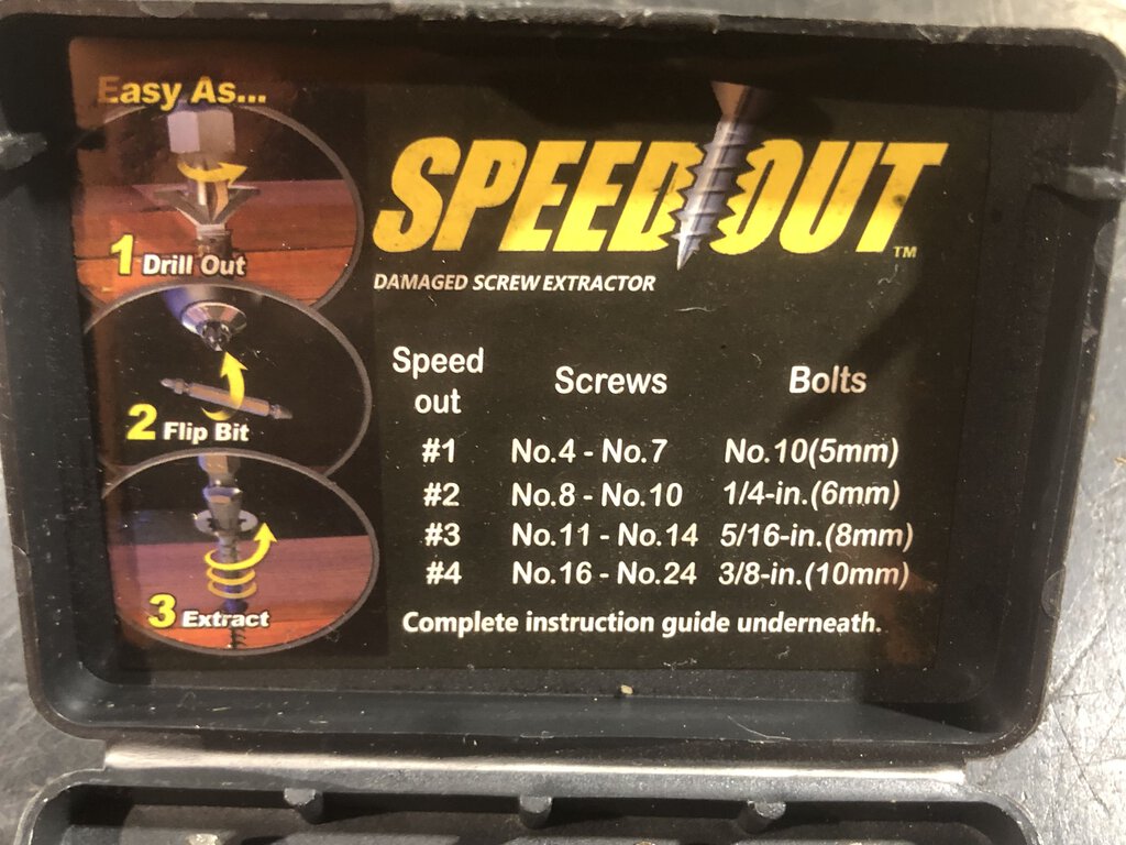 Damaged Screw Extractor Set