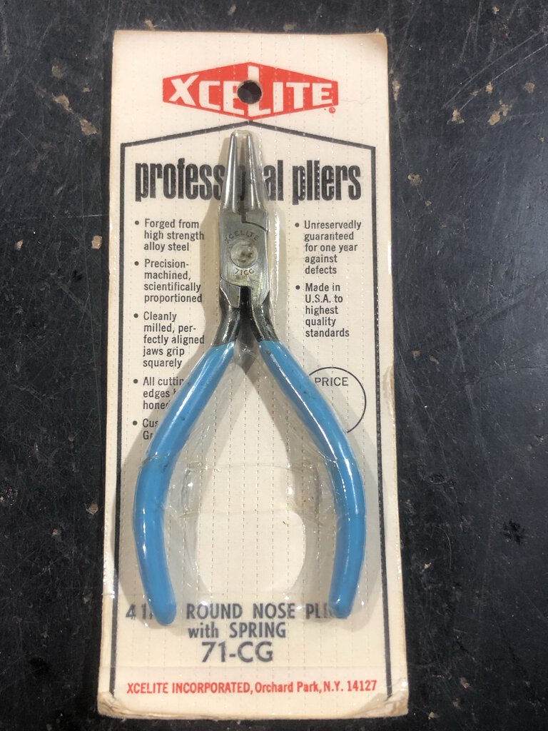 Round Nose Plier with Spring