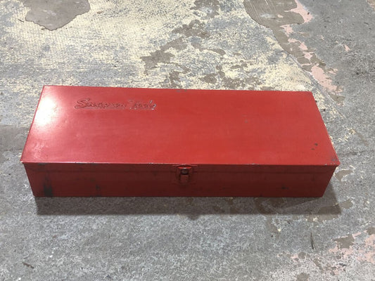 Red Metal Tool Storage Box