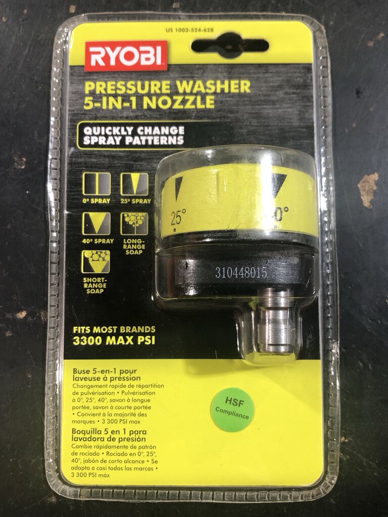 5-In-1 Pressure Washer Nozzle