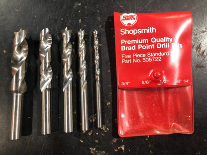 Brad Point Drill Bit Set