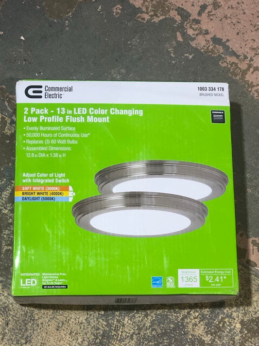 Flush Mount Light Fixture 2-Pack