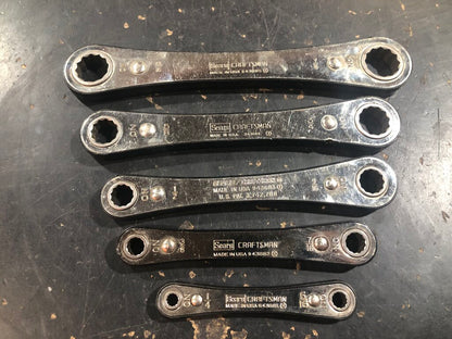 Box End Ratchet Wrench Set