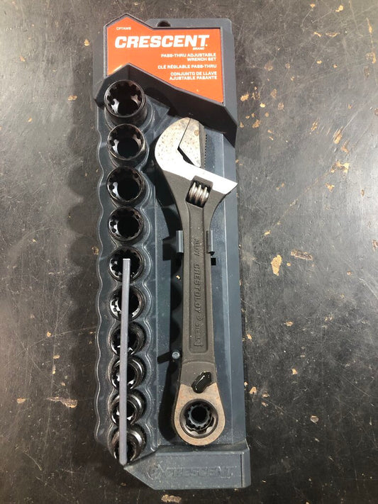 Pass-Thru Adjustable Wrench Set