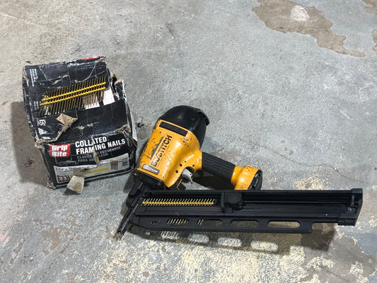 Framing Nailer with Nails