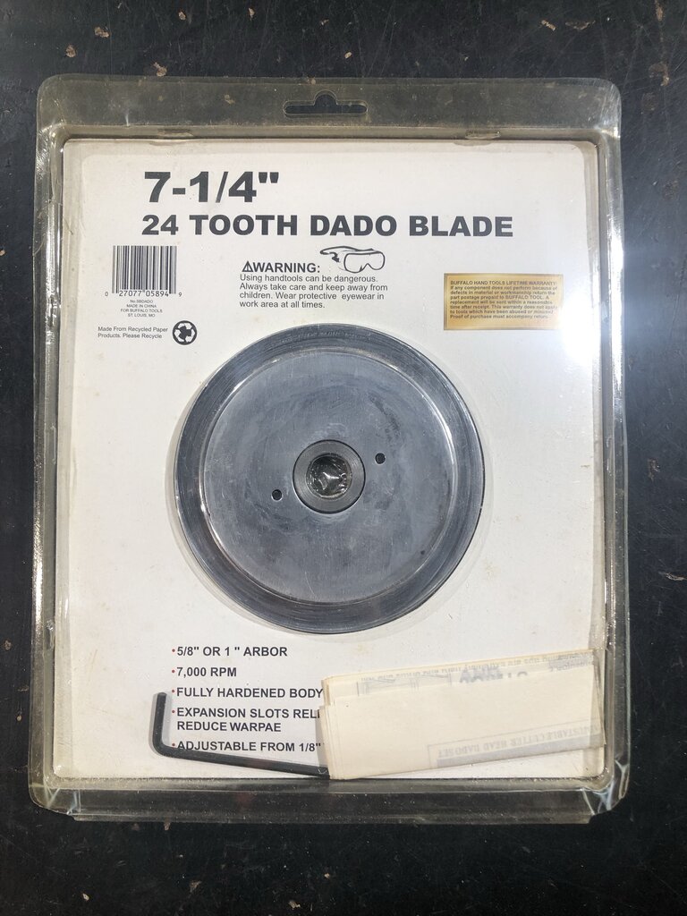 Adjustable Dado Blade