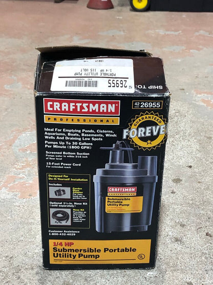 Submersible Portable Utility Pump