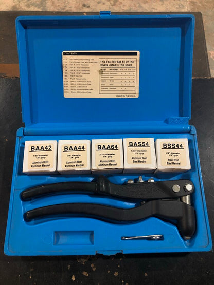 Heavy Duty Riveting Tool Kit