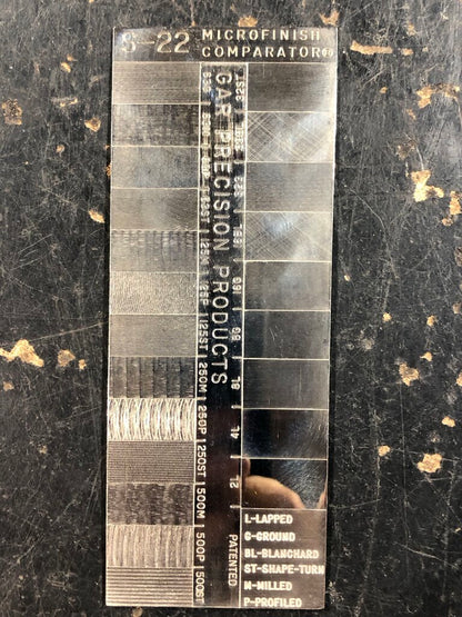 Microfinish Comparator