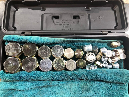 Lot of Hydraulic ORB O-Ring Boss Sealing Plug Assemblies